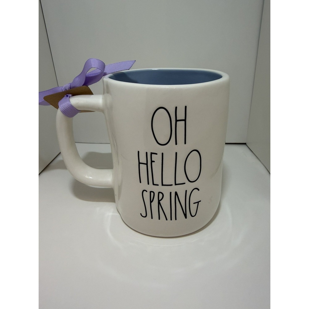 Rae Dunn Artisan Collection by Magenta "Oh Hello Spring" with Bunny Ceramic Mug